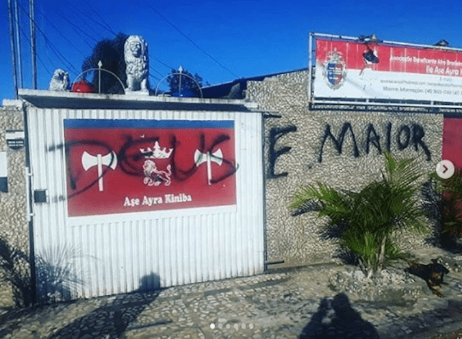 Terreiro é alvo de intolerância religiosa e vandalizado no Paraná. Caminhos do Axé.